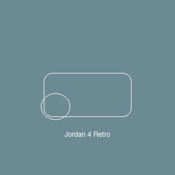 Pair of Jordan 4 Retro sneakers